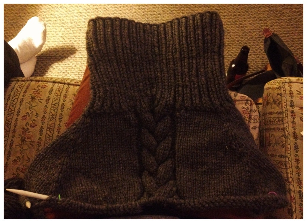 Knit: In Progress: Top Down Biggo Sweater