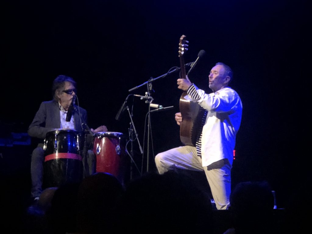 Jonathan Richman playing guitar at Union Transfer